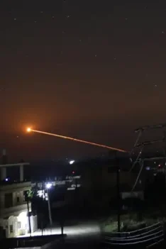 تصویر حمله هوایی به سوریه